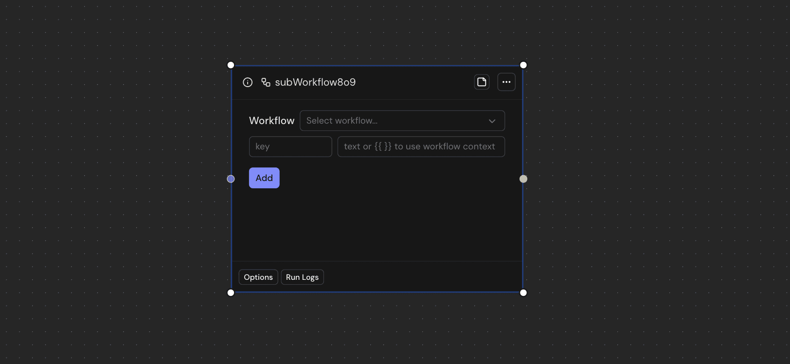 SubWorkflow Block